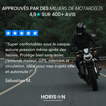 Earplugs Horison Plus - Le 1er bouchon d’oreille pour les motards