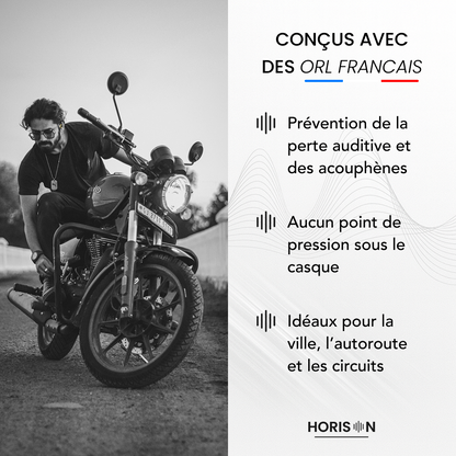 Earplugs Horison Plus - Le 1er bouchon d’oreille pour les motards